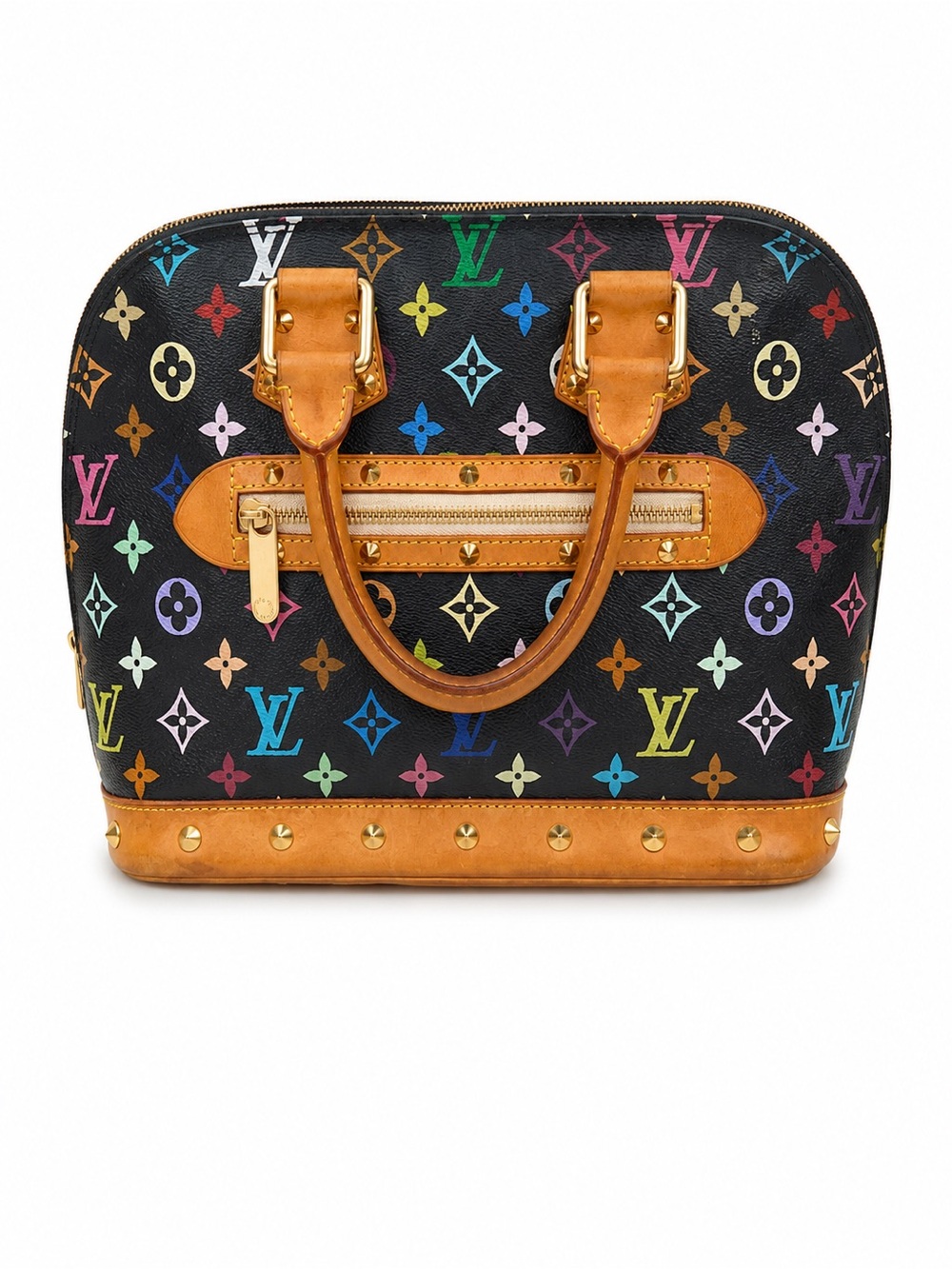💯 Authentic Vintage Louis Vuitton x Murakami Multicolore Alma PM Noir M92646